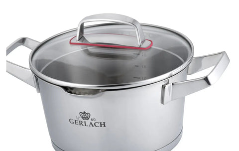 SUPERIOR 5-Piece Pot Set w Lids Gerlach USA