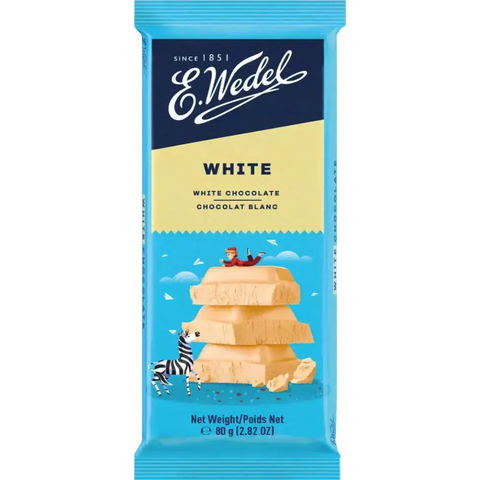 Wedel White Chocolate White Chocolate 2.82oz 80g E.Wedel