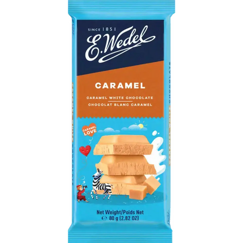 Wedel White Chocolate White & Carmel 2.82oz 80g E.Wedel