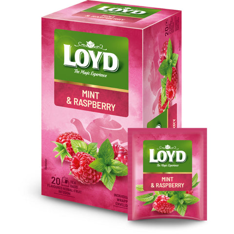 Loyd Tea Herbal & Fruit Infusions Mint & Raspberry Doublechambers Loyd