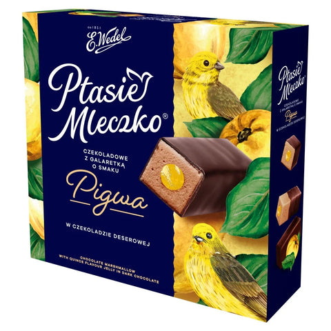 Wedel Bird’s Milk (Ptasie Mleczko) Chocolate Covered Marshmallow Treats Chocolate with Quince Jelly Chocolate with Quince Jelly 12oz 340g E.Wedel