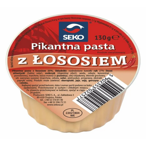 Seko Fish Spreads – Assorted Varieties Spicy Salmon Paste 4.6oz 130g Seko