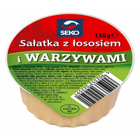 Seko Fish Spreads – Assorted Varieties Salmon & Vegetable Spread 4.6oz 130g Seko