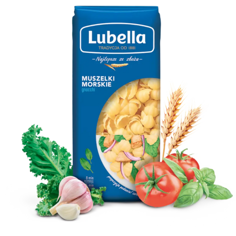 Lubella Pasta & Noodles Shells Gnocchi 14.10oz 400g (Muszelki Morskie) Lubella