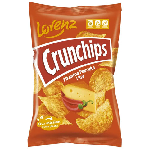 Lorenz Potato Chips Hot Pepper & Cheese 4.94oz 140g Lorenz
