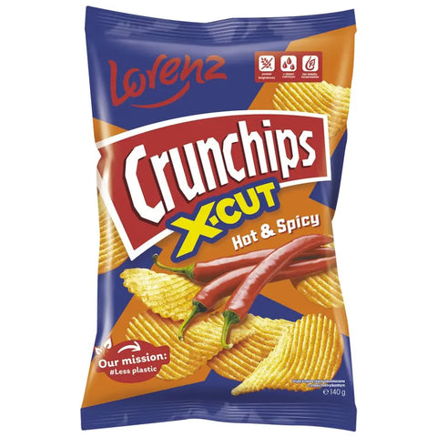 Lorenz Potato Chips Paprica Habanero Hot&Spicy X - CUT 4.94oz 140g Lorenz