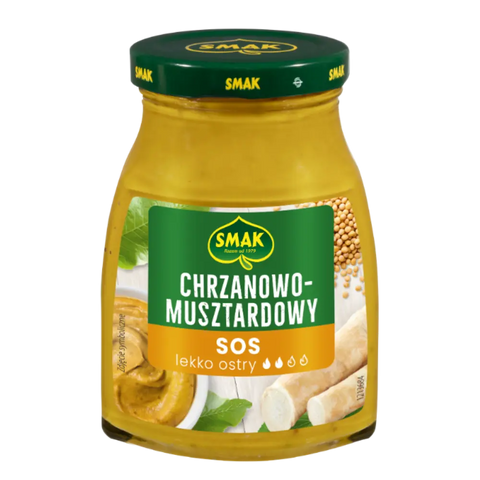 Smak Creams & Sauces Horseradish Mustard Sauce 6.17oz 175g Smak