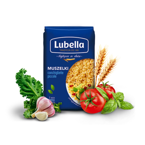 Lubella Pasta & Noodles Shells Pasta 14.10oz 400g (Muszelki Male) Lubella
