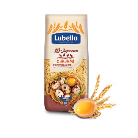 Lubella Pasta & Noodles Quail Egg Pasta 8.81oz 250g (10-Jajeczny z Jajami Przepiorczymi) Lubella