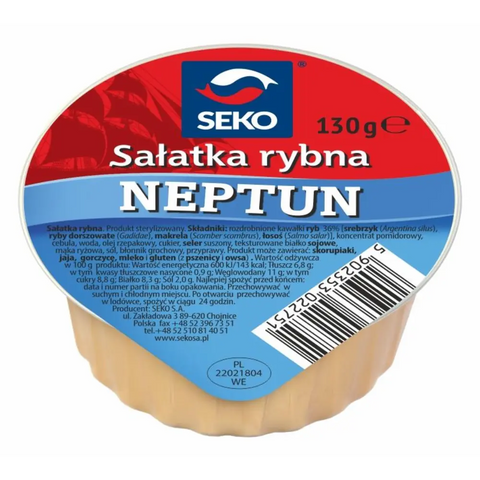 Seko Fish Spreads – Assorted Varieties Fish Salad with Carrot & Celery 4.6oz 130g Seko