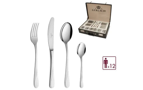68-piece cutlery set CELESTIA shiny + suitcase Gerlach USA