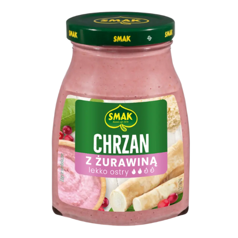 Smak Horseradish Horseradish with Cranberry 6.17oz 175g Smak