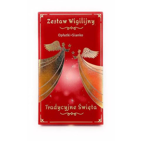 Christmas Wafer & Hay Set – Zestaw Wigilijny Oplatki Red 0.42oz 12g Lalix