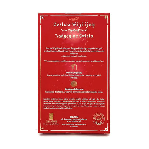 Christmas Wafer & Hay Set – Zestaw Wigilijny Oplatki Lalix