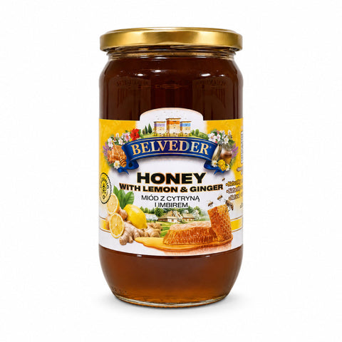 Belveder Honey With Lemon and Ginger 31.74oz 900g Belveder