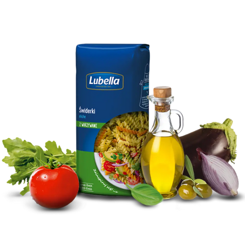 Lubella Pasta & Noodles Elichette Twists Pasta with Vegetables 14.10oz 400g (Swiderki z Warzywami ) Lubella