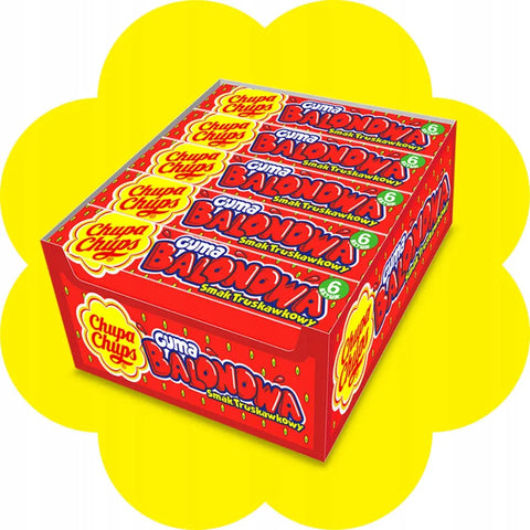 Chupa Chups Big Babol Strawberry 0.97oz 27.6g (Pack of 20) Chupa Chups