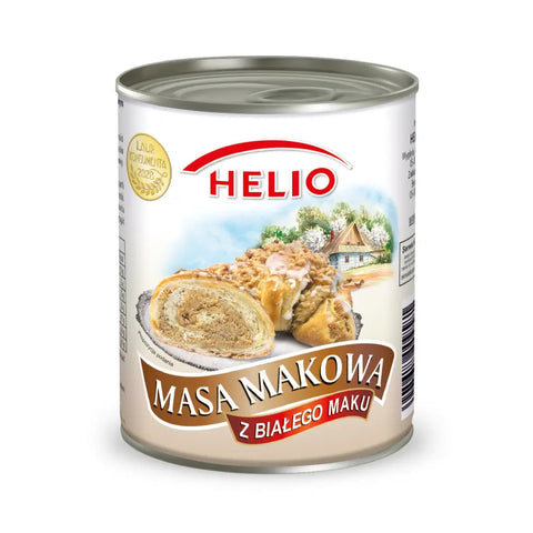 Helio Masa Krówkowa – Dulce de Leche Caramel Filling White Poppy Seed with Marzipan & Honey 14.10oz 400g HELIO