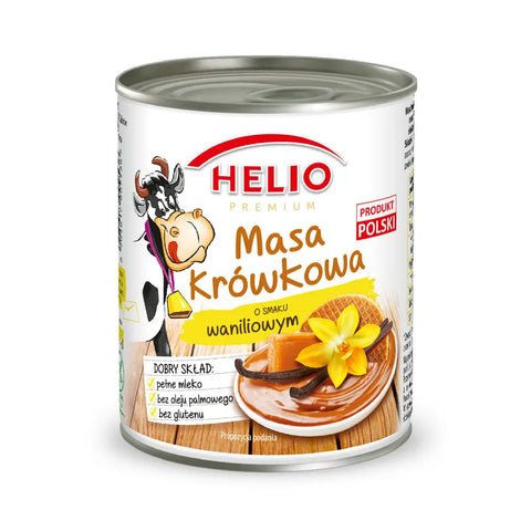 Helio Masa Krówkowa – Dulce de Leche Caramel Filling Vanilla 14.10oz 400g HELIO