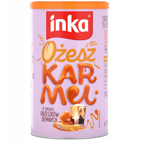INKA Roasted Grain Coffee Flavored Peanut Caramel 4.25oz 120g Inka