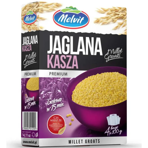 Melvit Millet Groats 4 x 3.5oz 100g Melvit