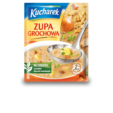 Kucharek Instant Soups Assortment Pea Soup 1.58oz 45g (Pack of 5) Kucharek