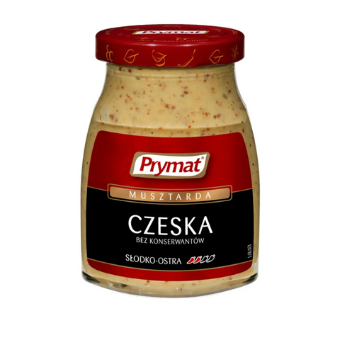 Prymat Mustard Czech 6.35oz-6.53oz 180g-185g Prymat
