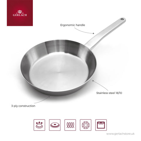 Prestige Steel Frying Pan 28 cm Gerlach USA