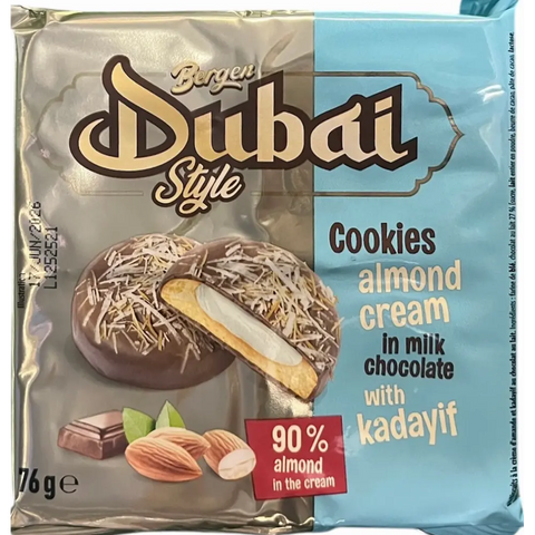 Spomet - Bergen 'Dubai' Cookies Almond Cream & Kadayif 2.68 oz 76g Bergen