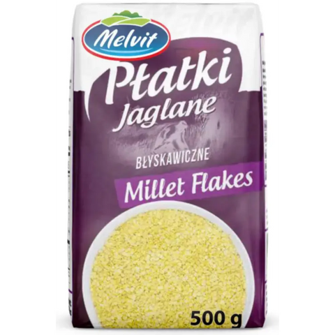 Melvit Whole Grain Millet Flakes Instant 17.64oz 500g Melvit
