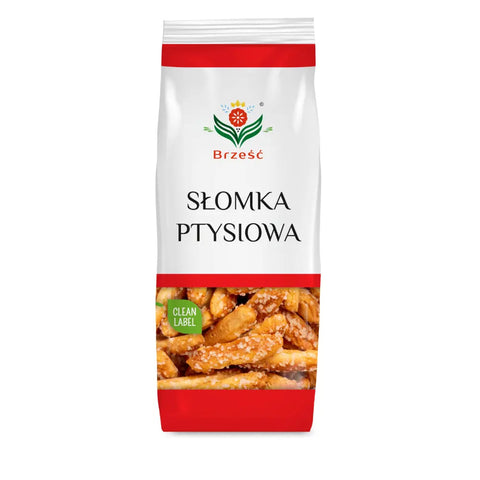 Brześć Puff Straws – Sweet & Crispy Twists With Sugar 4.41oz 125g Brześć