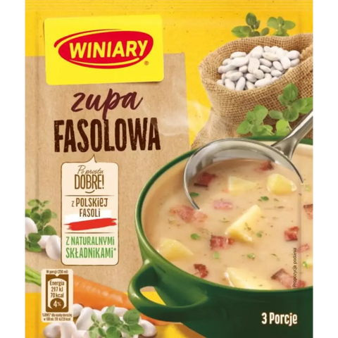 Winiary Instant Soups Bean Soup 2.22oz 63g Pack of 5 Winiary