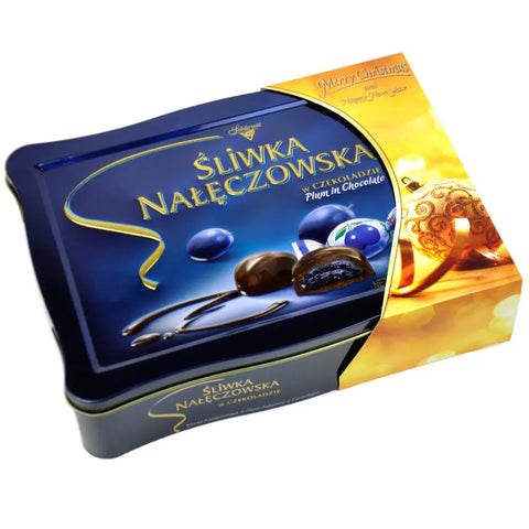 Solidarnosc Candied Plums in Dark Chocolate "Sliwka Naleczowska" 17.28oz 490g Solidarnosc