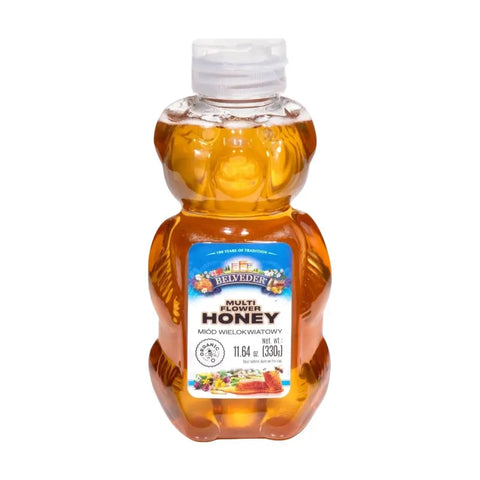 Belveder Multiflower Honey Bear Bottle 11.34oz 330g Belveder