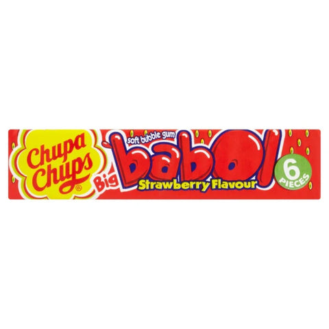 Chupa Chups Big Babol Strawberry 0.97oz 27.6g (Pack of 1 ) Chupa Chups