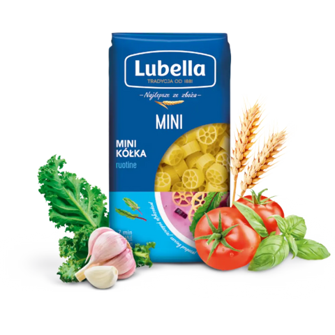 Lubella Pasta & Noodles Ruotine Pasta 14.10oz 400g (Mini Kolka) Lubella