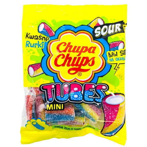 Chupa Chups Chewy Candy 3.17oz 90g Sour Tubes Chupa Chups