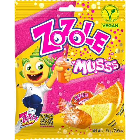 Mieszko Zozole ā Fruity Chewy Candies Fizzzy Candies Orange - Lemon 2.64oz 75g (Pack of 5) Mieszko