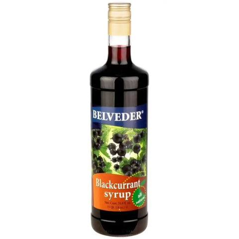 Belveder Blackcurrant Syrup 33.8fl oz 1 L Belveder