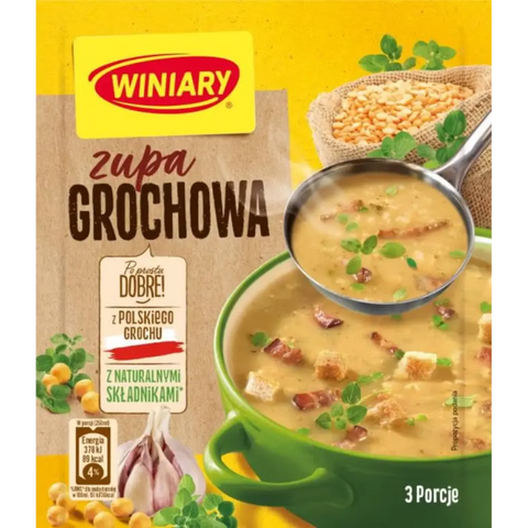 Winiary Instant Soups Pea Soup 2.64oz 75g Pack of 5 Winiary