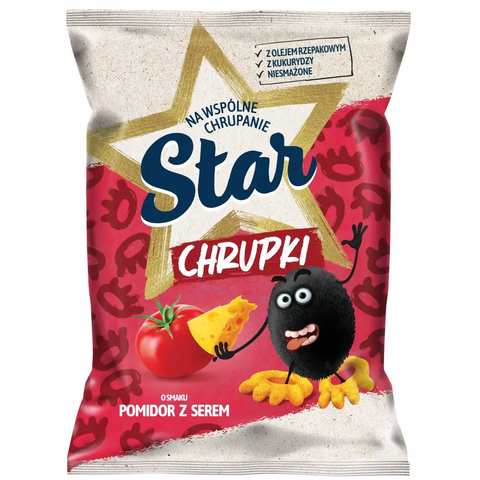 Star Savory Corn & Potato Snacks Cheese & Tomato 4.4oz 125g Star
