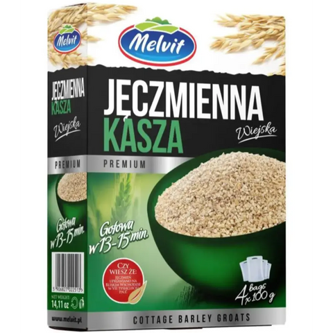 Melvit Cottage Barley Groats 4 x 3.5oz 100g Melvit