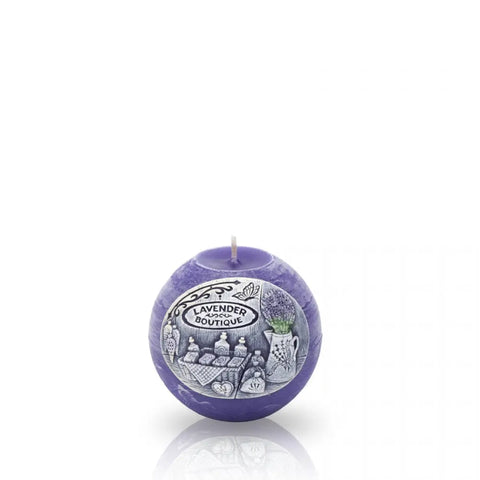 Boutique Lavender Scented Ball Candle – 100 mm by Bartek Candles Bartek Candles