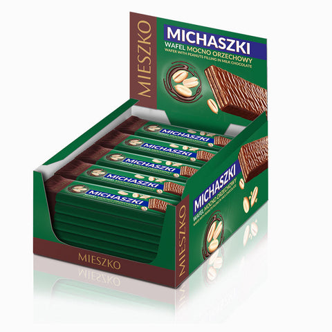Mieszko Wafer Bar Michaszki 1.2oz 34g (Pack of 35) Mieszko
