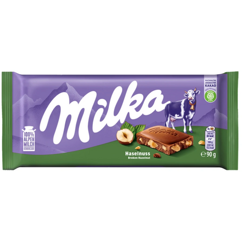 Milka Chocolate Milk Hazelnut 3.17oz 90g Milka