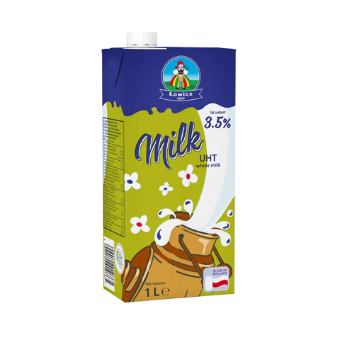 Mleczarnia Łowicz Milk Łowickie UHT Milk 3.5% 33.8fl oz 1L Mleczarnia Łowicz