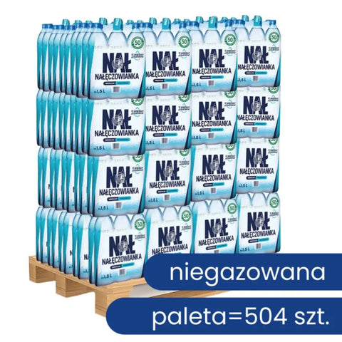 Nałęczowianka Mineral Water Full Pallet PICKUP ONLY Still 84x50.72fl oz 1.5l Naleczowianka