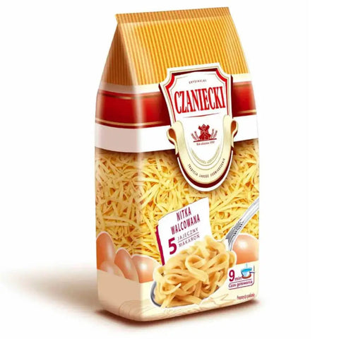 Czaniecki Pasta & Noodles 17.62oz/500g Thread Noodle (Nitka Walcowana) 17.62oz 500g Czaniecki
