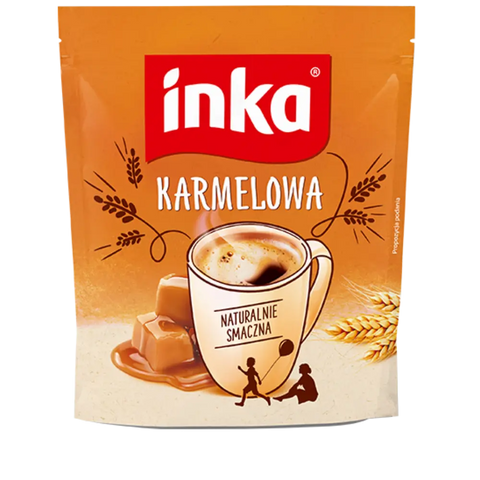 Inka Roasted Grain Coffee – Flavored Variants Caramel 7oz 200g Inka