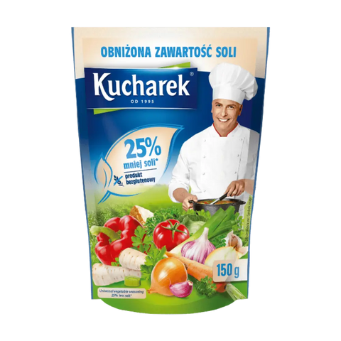 Kucharek Universal Vegetable Seasoning 25 % Less Salt 5.29oz 150g Kucharek
